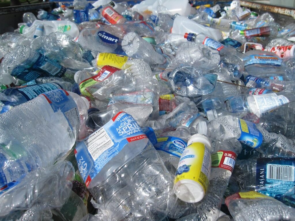 Plastic bottles for recycling